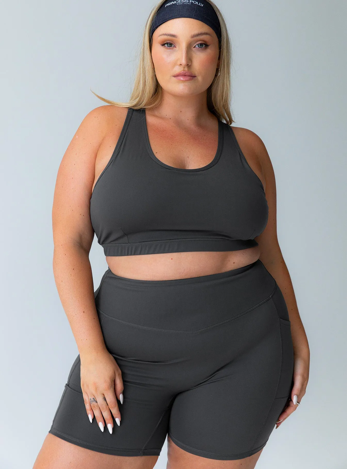 Conquer Activewear Shorts Grey Curve Thermal Insulation Layer
