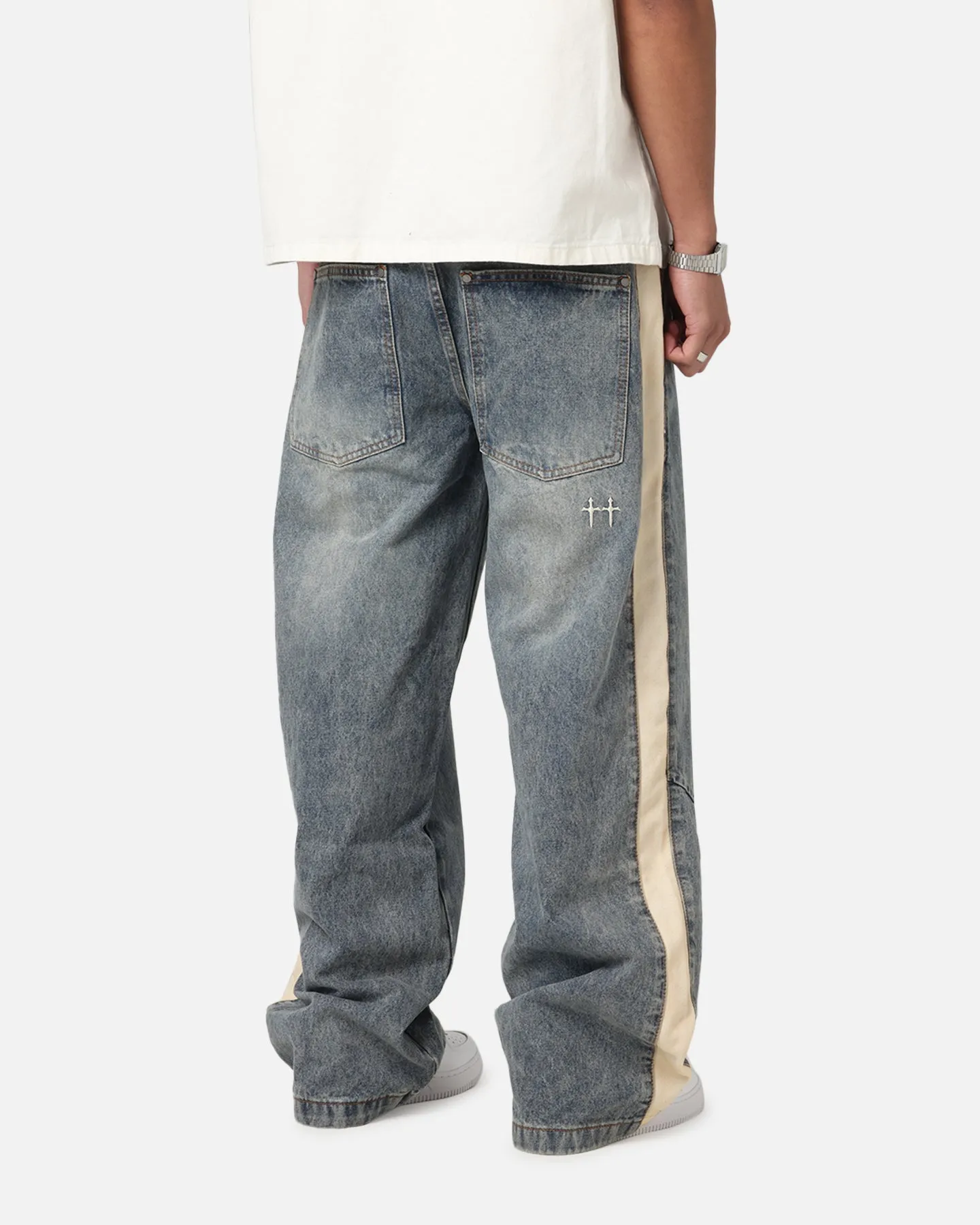 Shopping Day Vibrant Saint Morta Amplus Sidewinder Jeans Dirty Denim/Off White