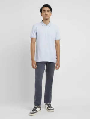 Dressy Casual Breathable knit Men's All Over Print Slim Fit Polo T-shirt