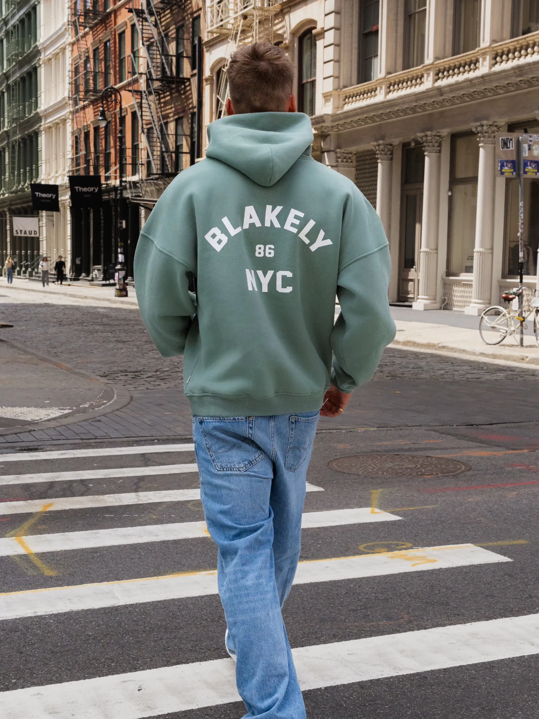 City Outfit NYC Relaxed Hoodie - Sage Green