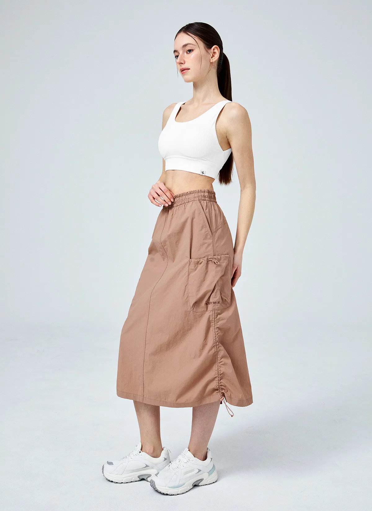 Antibacterial lining Cool Nylon Comfort Utility Cargo Long Skirts