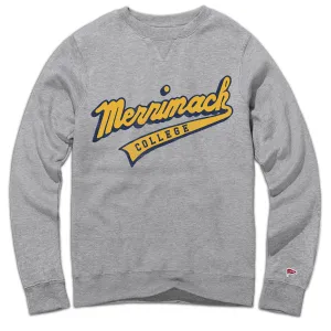 forest hike Merrimack Vintage Script Crewneck Sweatshirt