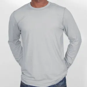 Round neck simplicity Eco Friendly Fabric Men??s Long Sleeve it's a stretch? Tee