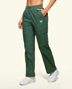 Drawstring Pocket Loose Fit Pants - Grey Copper Green Slim Silhouette Thermal Warm Morning Jog