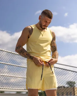 dungarees Stain Release Finish [CORE] Training Shorts 6" - Pannacotta/White
