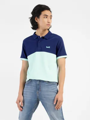 UVBlocking Fabric Tech Men's Colorblock Polo T-shirt