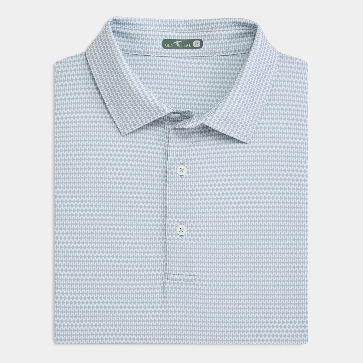 Argyle Geo Printed Performance Polo Business Travel