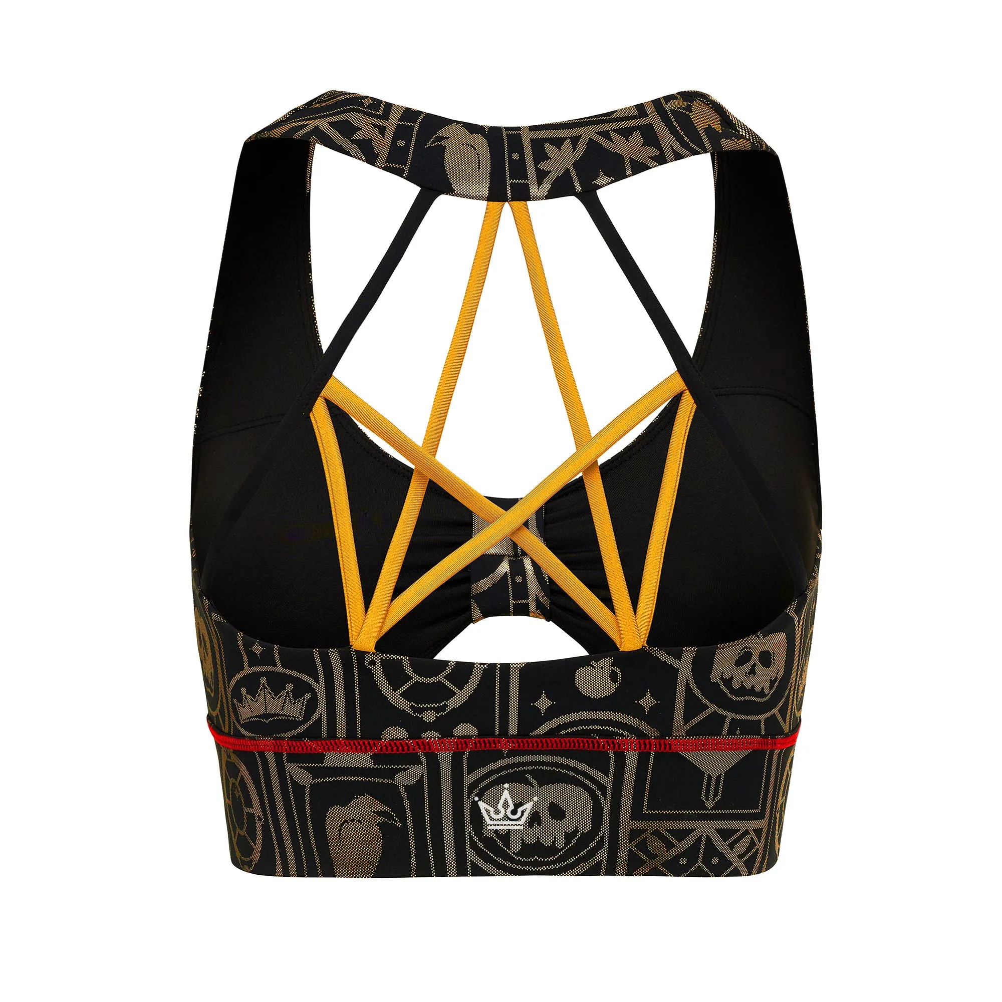 Smooth Fit Fringed edges Poisoned Heart Villain Sports Bra