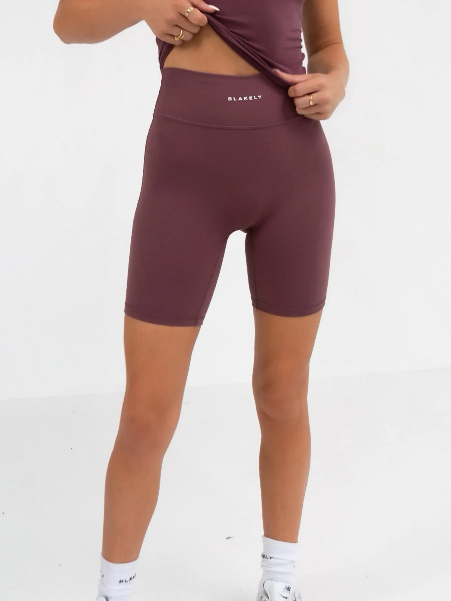 Ergonomic Curved Seams Ultimate Soft Lifestyle Shorts - Burgundy