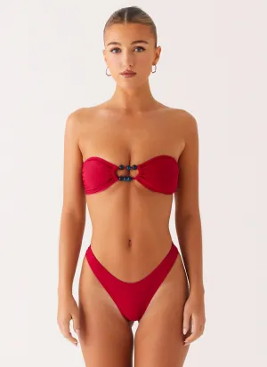 Cuba Bikini Bottoms - Fuchsia Eco Friendly Dye