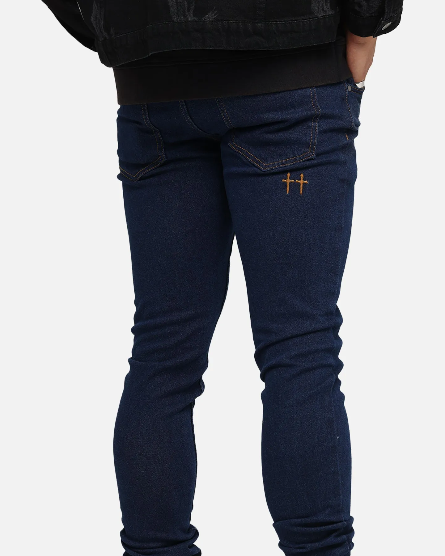 Saint Morta Dynasty Jeans Indigo/Tan High Waist