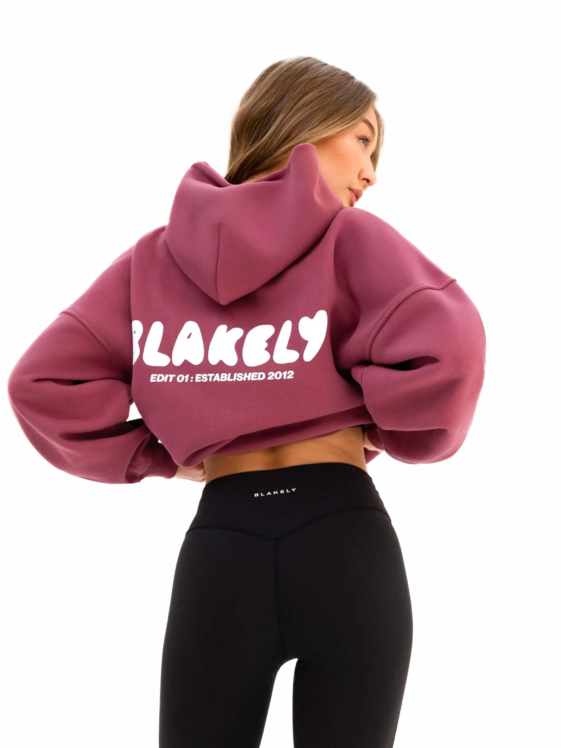 Cloud Print Oversized Hoodie - Dark Pink Oktoberfest wear tall clothing