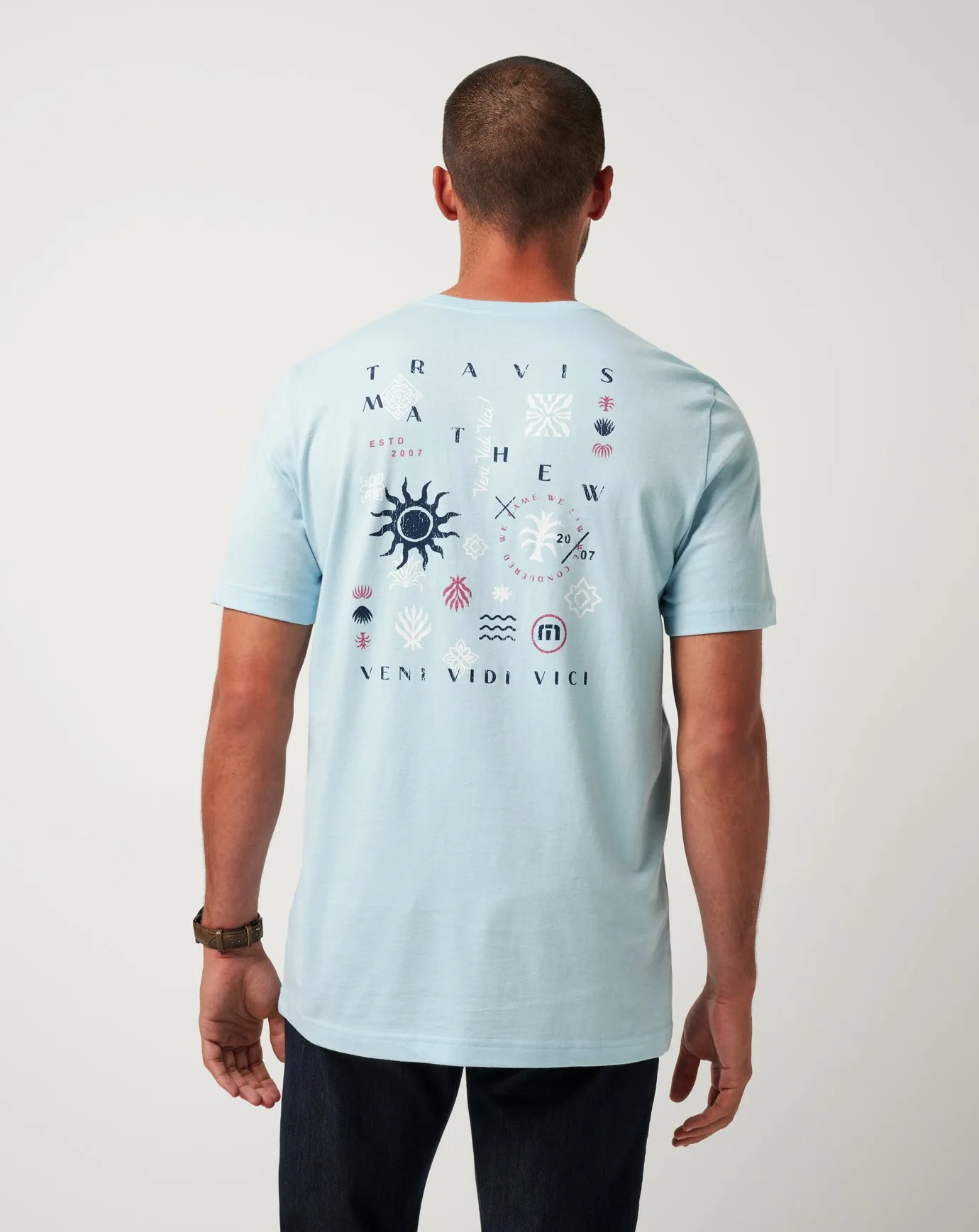 Raw Edge Hem Euro Trip Tee