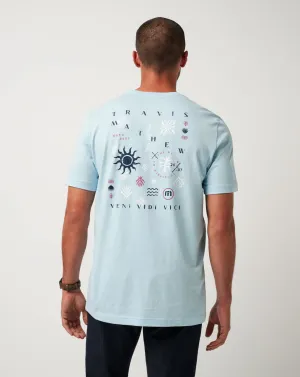 Raw Edge Hem Euro Trip Tee