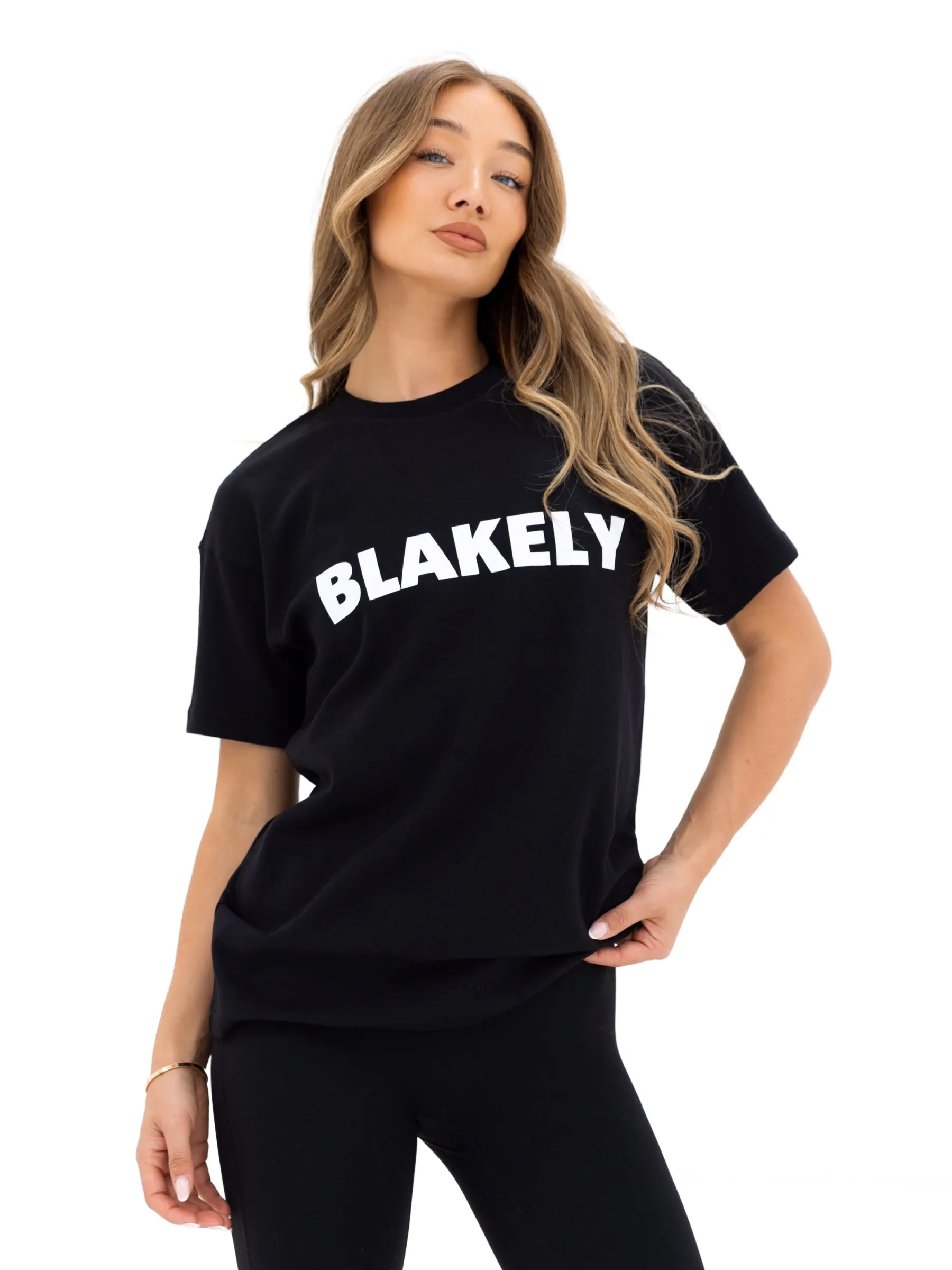 Comfy Top Everyday Layer Studio Oversized T-Shirt - Black
