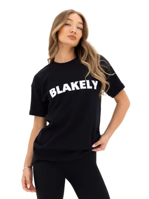 Comfy Top Everyday Layer Studio Oversized T-Shirt - Black