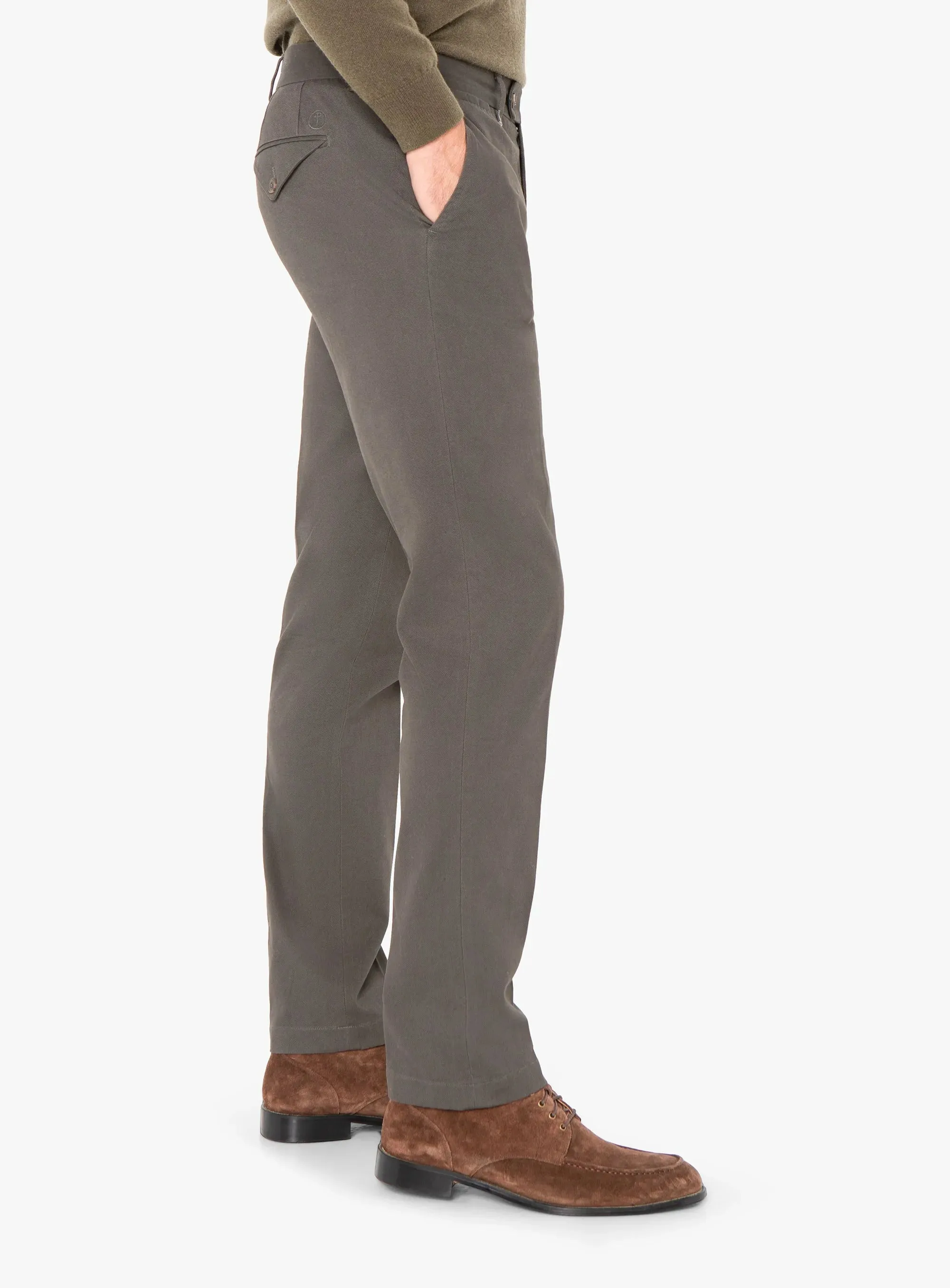 NoiseReducingFabric Convertible legs Carmine Khaki Green Chino Pants