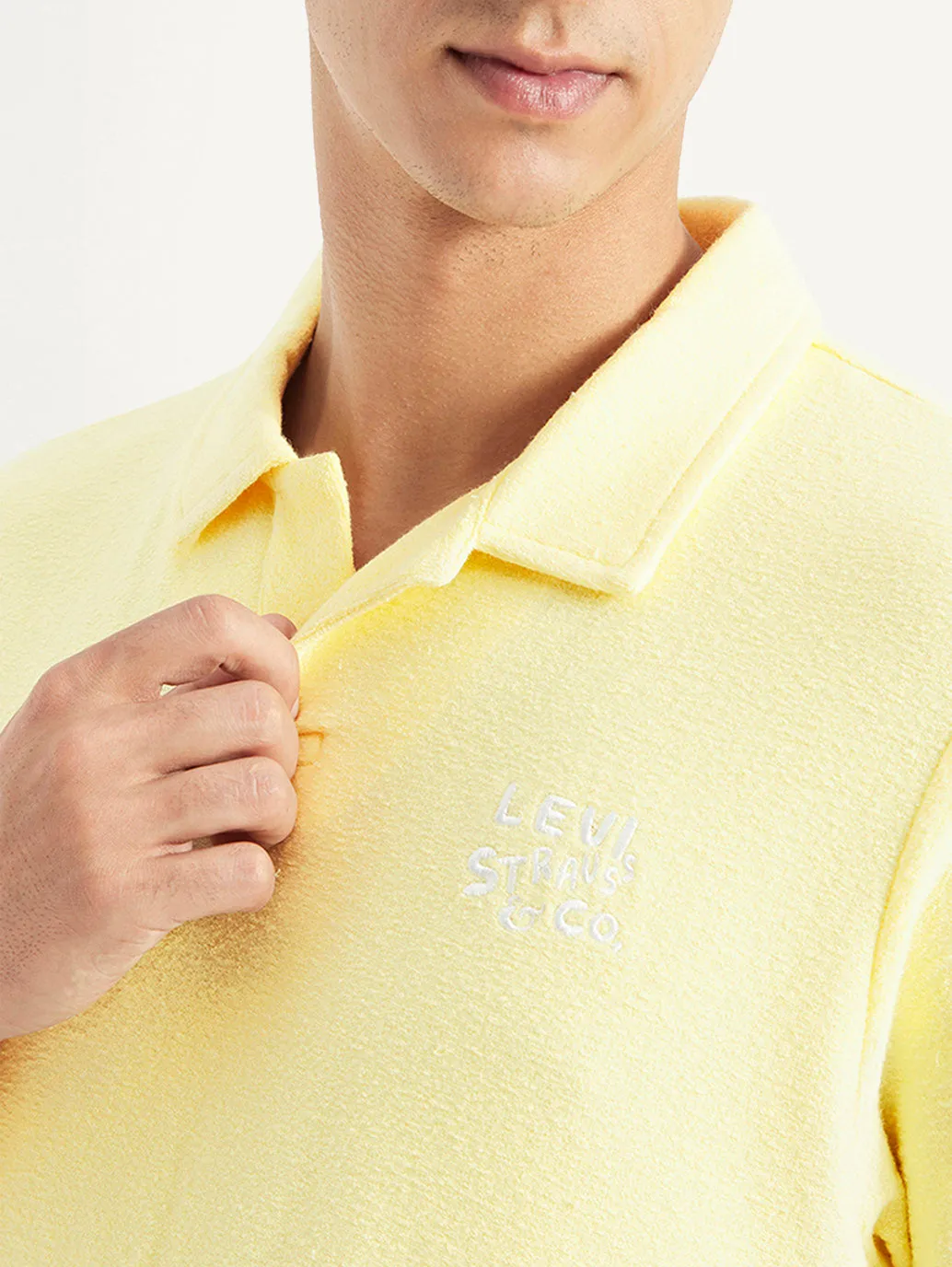Men's Polo Collar Polo T-shirt Micro Perforated Fabric Trendy Business