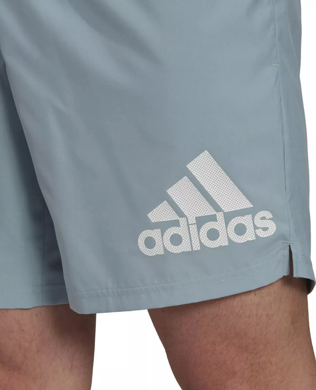 adidas Run It 7 Inch Mens Running Shorts - Grey Trendy Fit Beach Vibes
