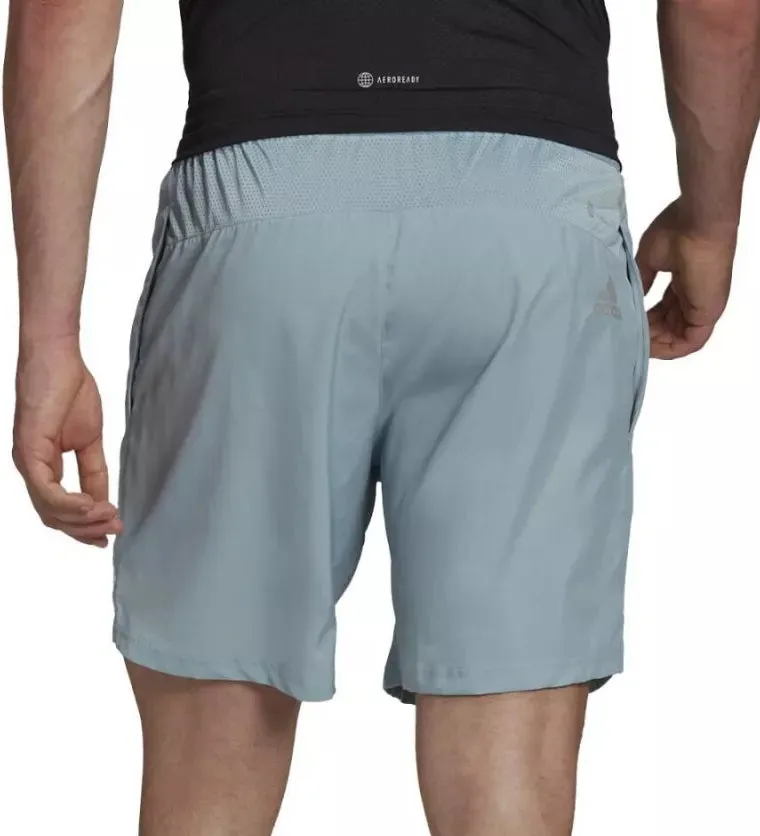 Multi Pocket Design adidas Run It 7 Inch Mens Running Shorts - Grey