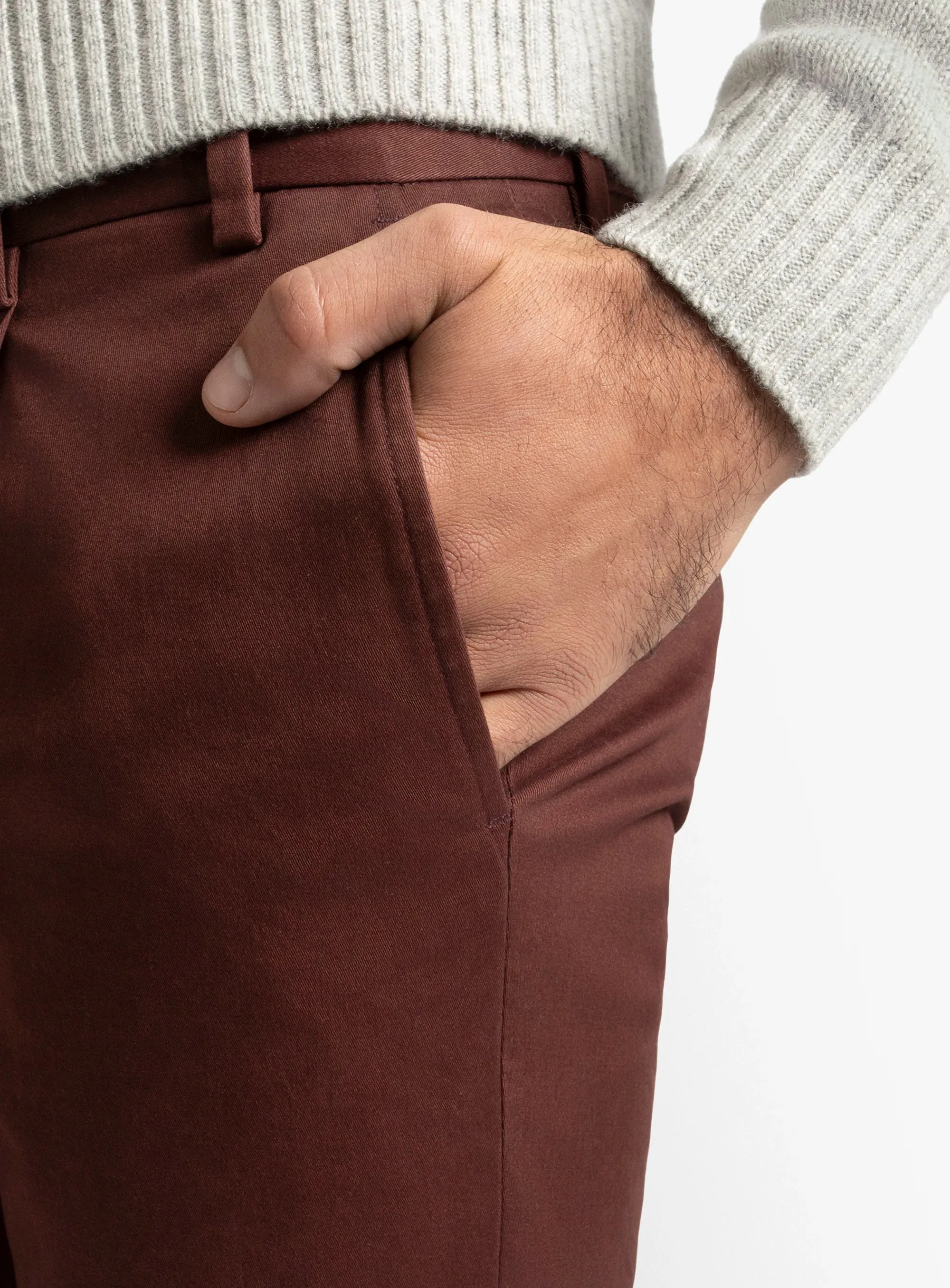 Carmine Ruby Red Chino snag resistant Comfortable Look Wear