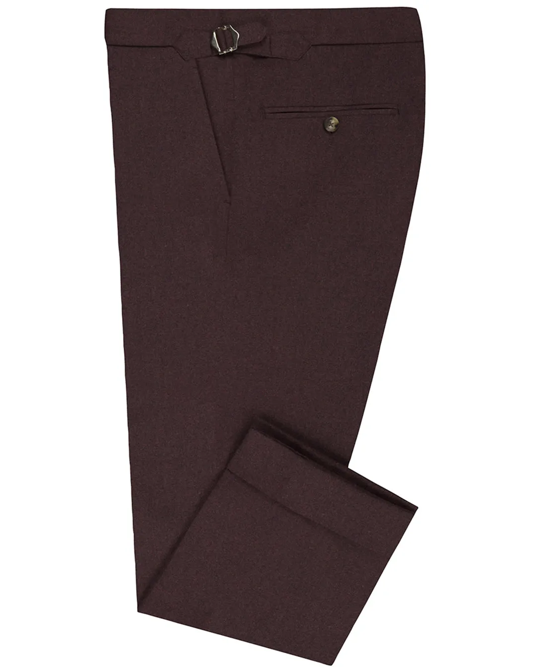 VBC -100% Wool Maroon Twill FlexibleMobility Dynamic Flex Panels