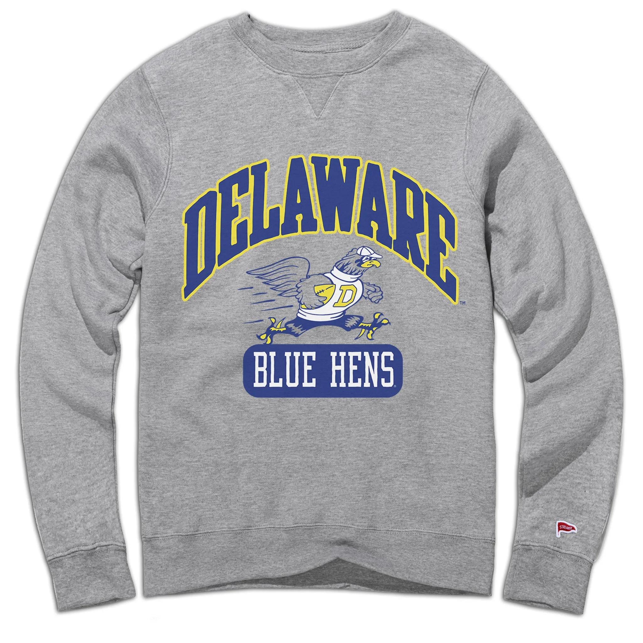 Delaware Vintage Football Crewneck Sweatshirt Ringtail possum like