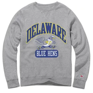 Delaware Vintage Football Crewneck Sweatshirt Subtle pattern desert exploration