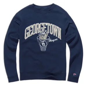 Georgetown Vintage Basketball Crewneck Sweatshirt Ethical Make Bandicoot like