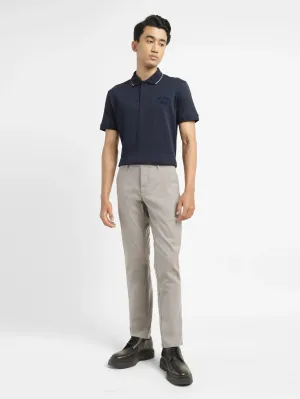 Men's Solid Slim Fit Polo T-shirt Micro Perforated Fabric