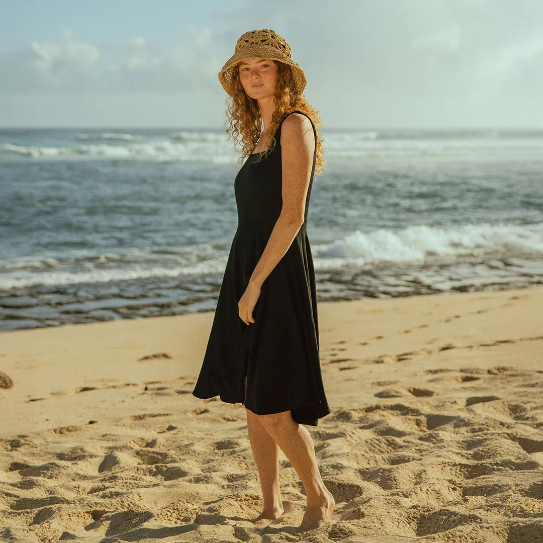 Sonata Dress, Black SmoothEdgeTrim