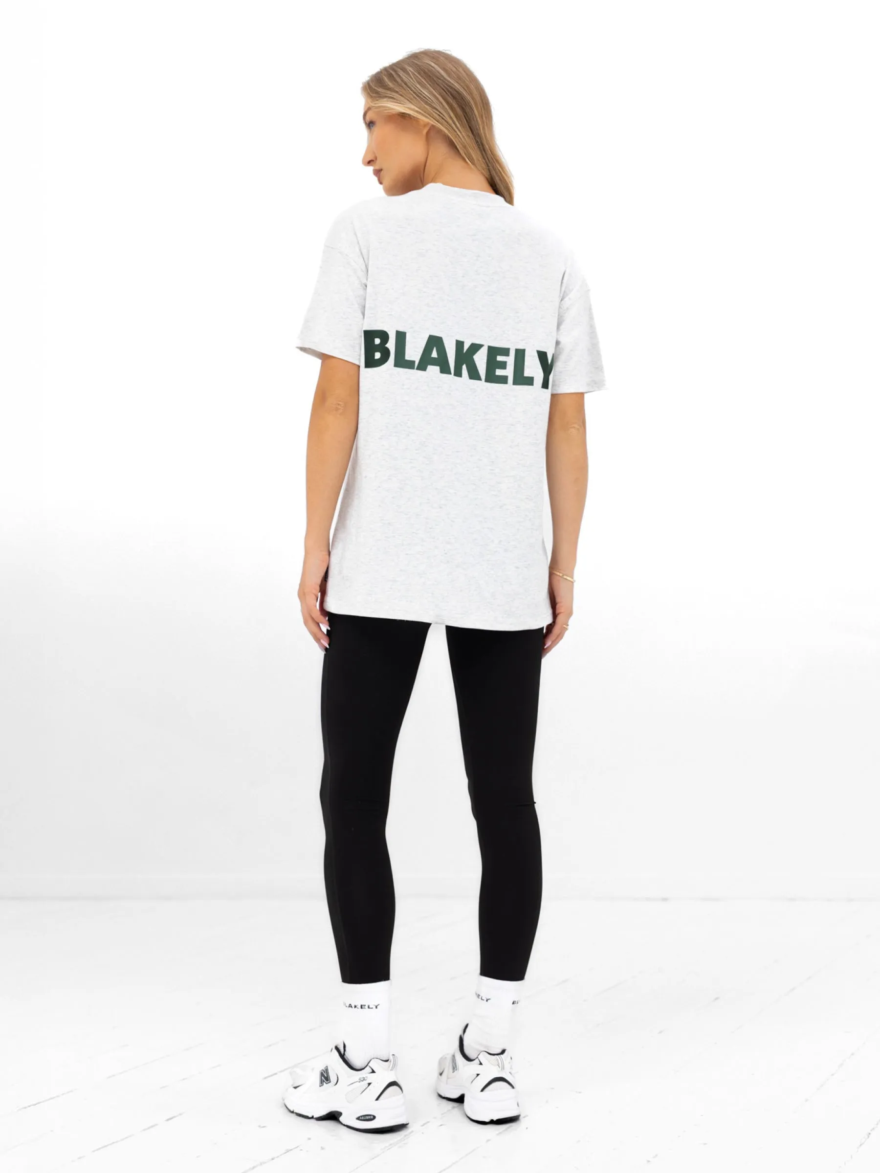 Stylish and Easygoing Amelie Oversized T-Shirt - Marl Grey