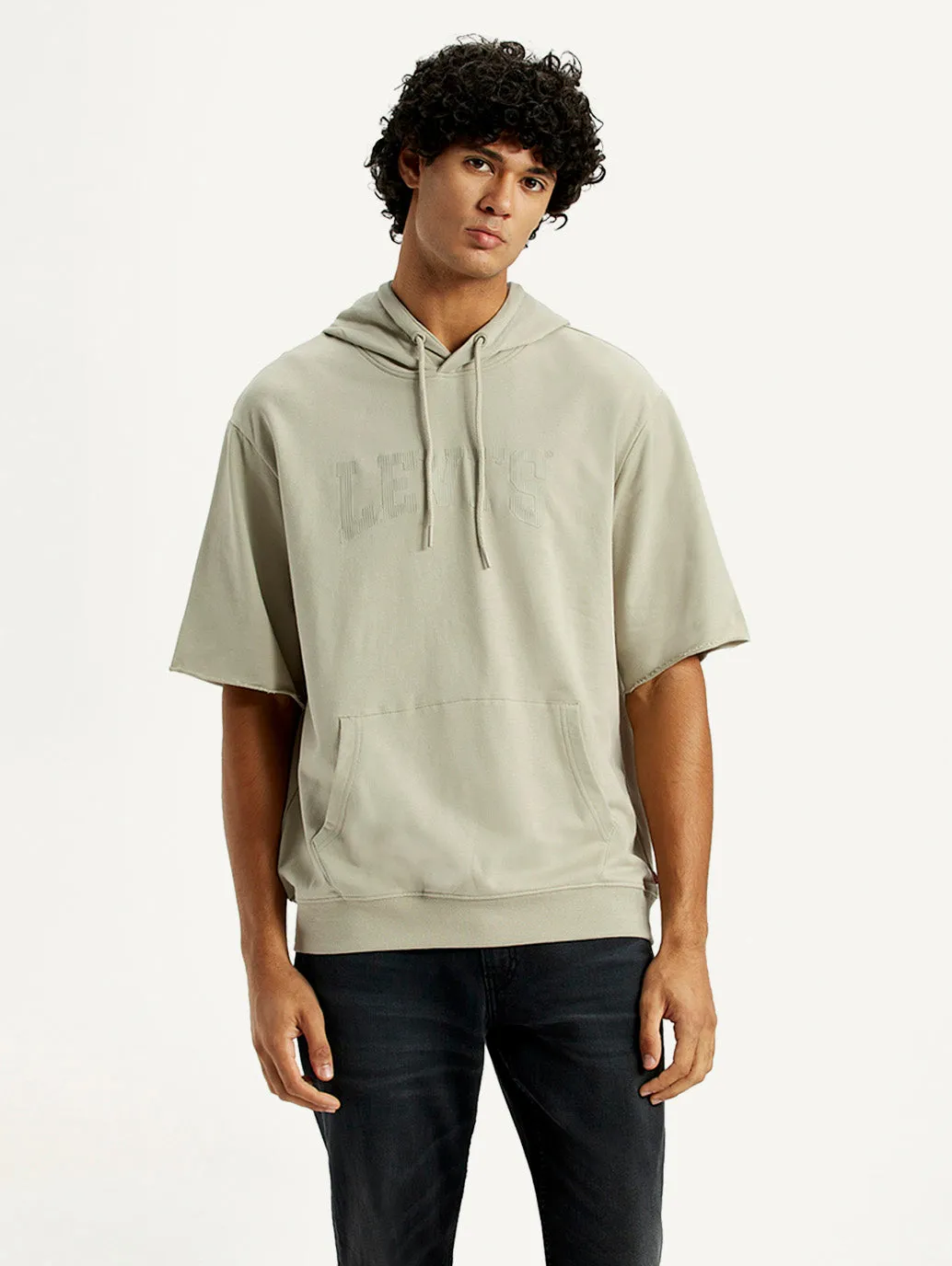 Turtle like Men's Typographic Printed Hooded Sweatshirt