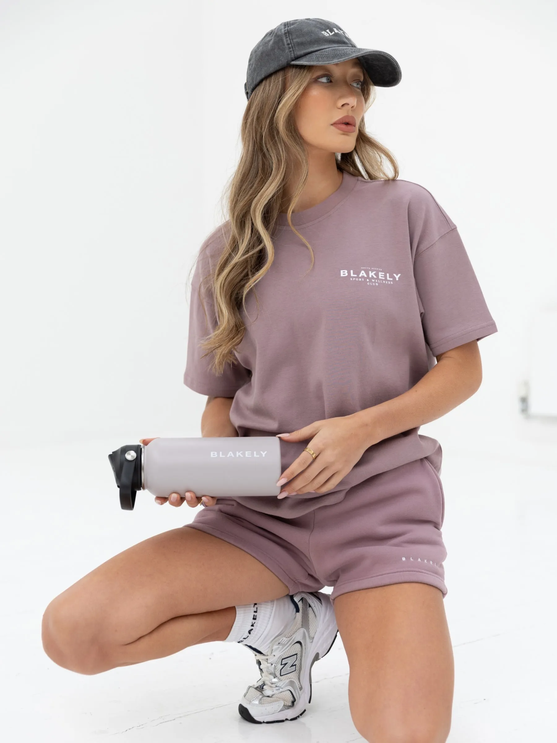Active Studios Oversized T-Shirt - Dusty Pink Sleeveless