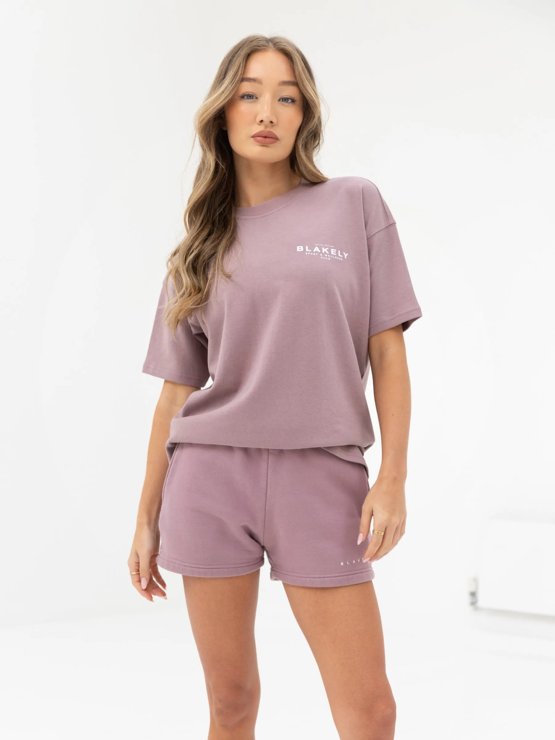 Active Studios Oversized T-Shirt - Dusty Pink OdorResistant Chic Casual Wear