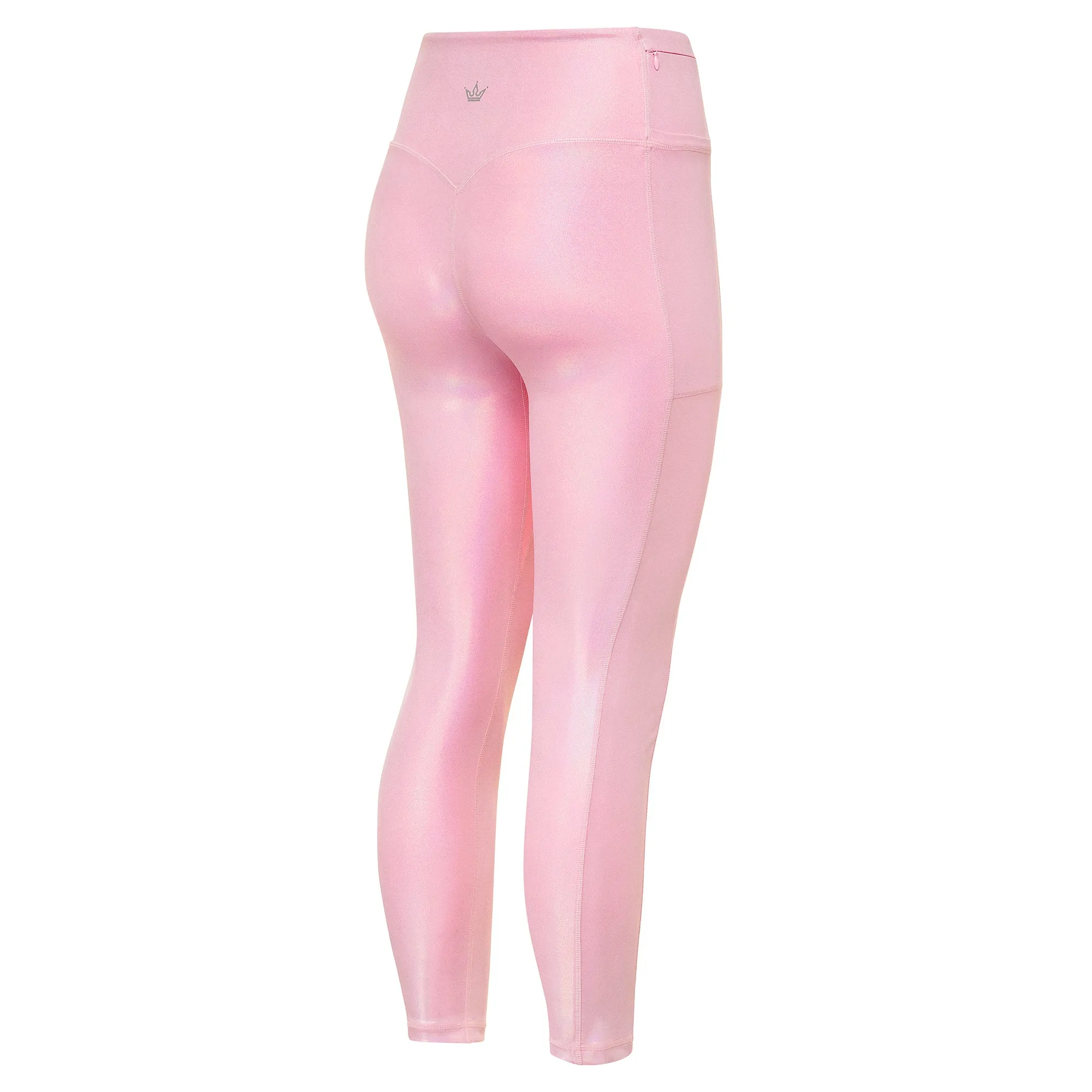 Rib Knit Unisex Style Slimming Fit Blush Prism Leggings