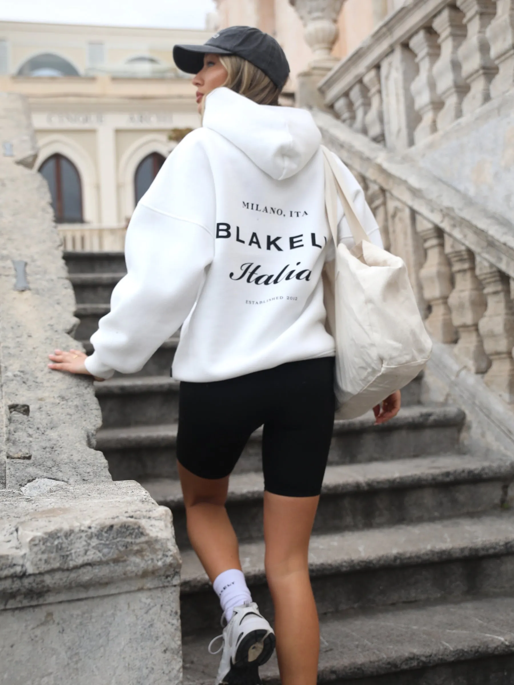 Italia Oversized Hoodie - Flat White Sailing wear