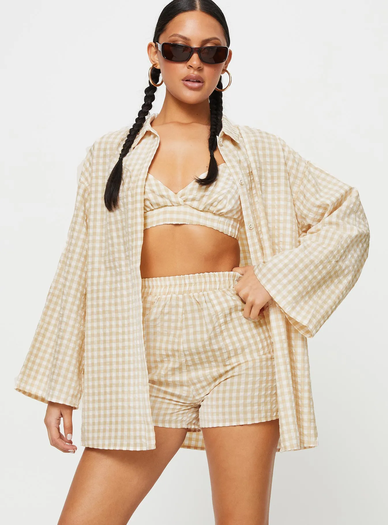 Lillia Set Beige / White OdorControlClothing Body Free