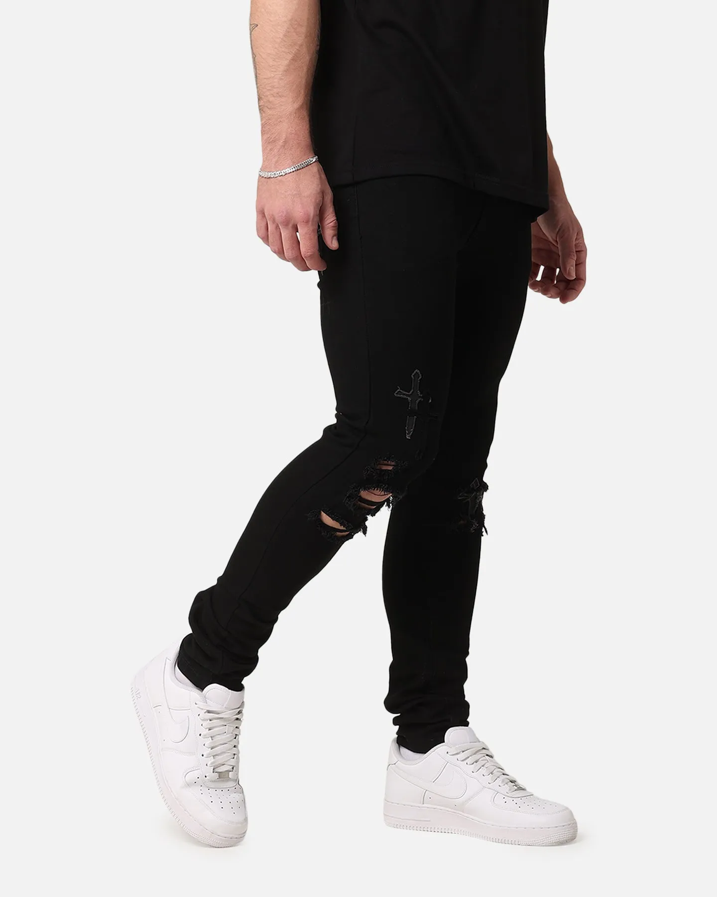 Saint Morta Crossfire Jeans Black Sleek Comfort