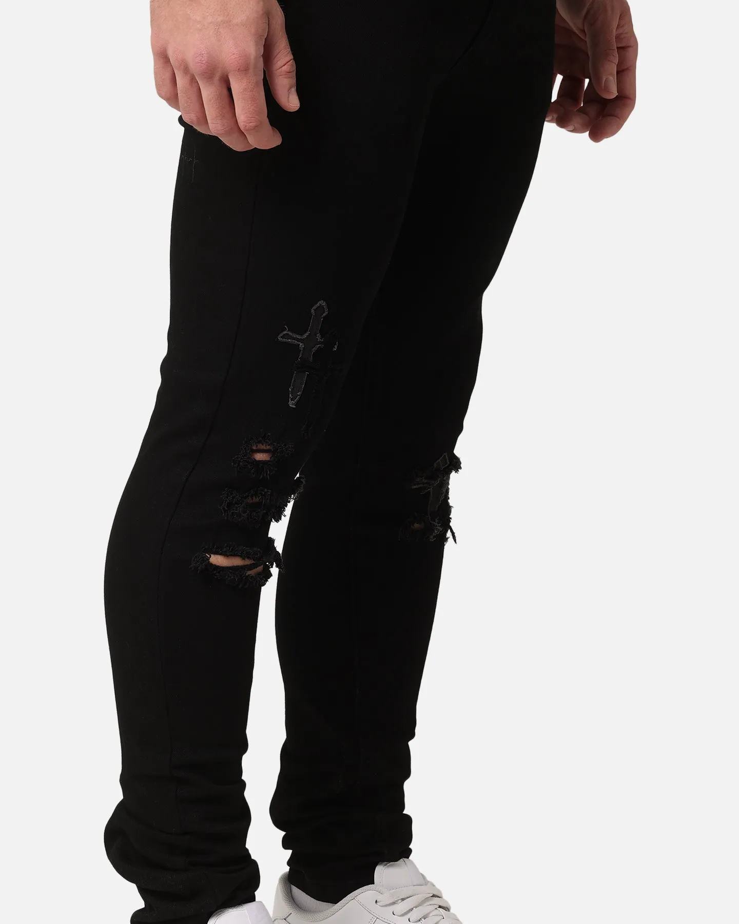 Morning Stroll Stretch Saint Morta Crossfire Jeans Black