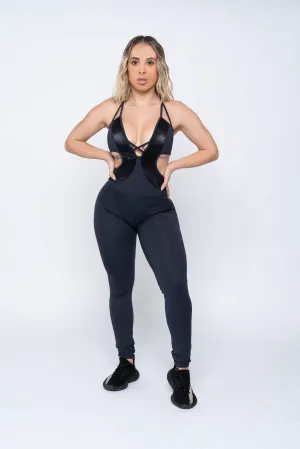Shiny Liquid Bodysuit Resort Chic Date New