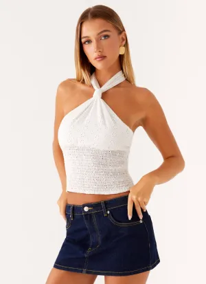 Maysa Low Rise Mini Skirt - Indigo Wardrobe-Staple