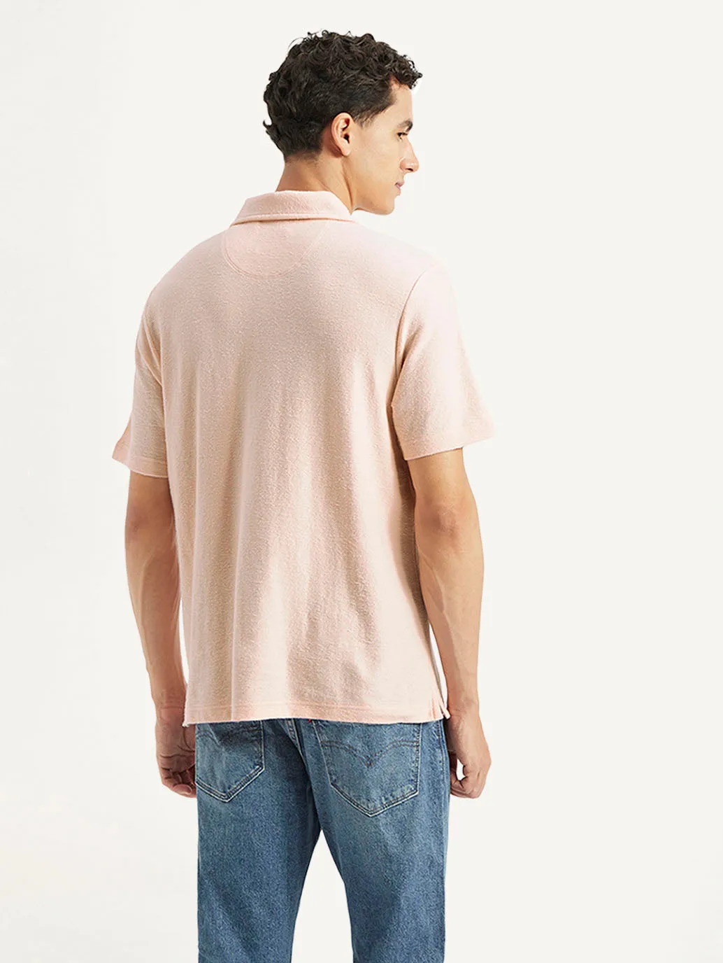 Breathable Material Sweat Resistant Lining Men's Polo Collar Polo T-shirt