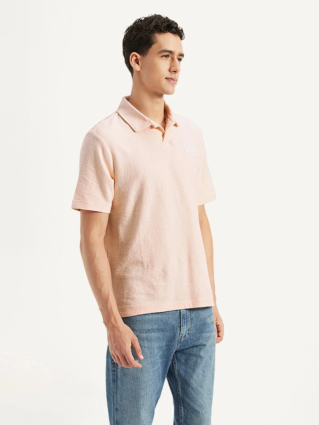Men's Polo Collar Polo T-shirt Anti Odor Technology Durable Fabric