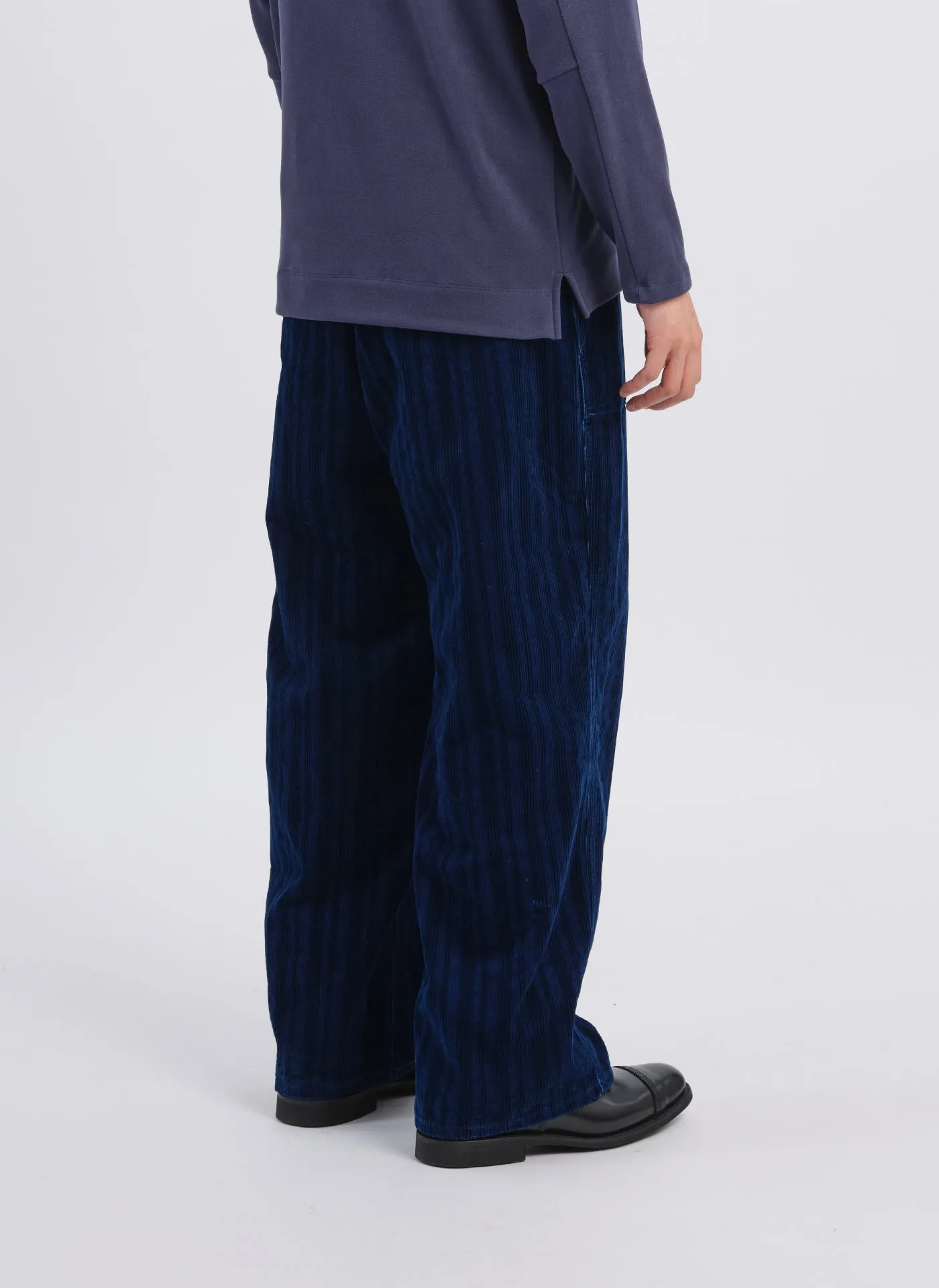 QuickRelease Closure Indigo Cotton Corduroy Baker Pants