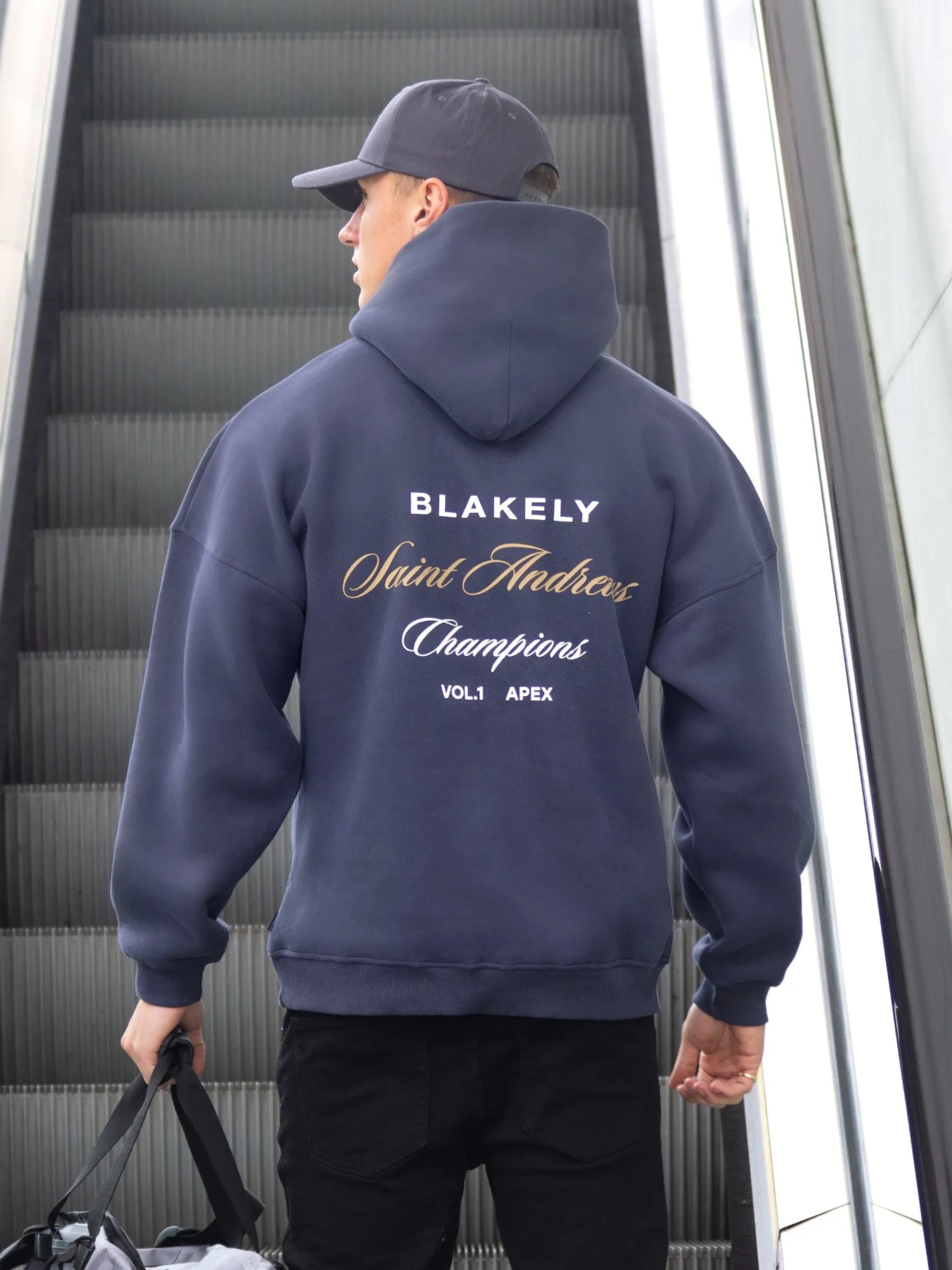 Champions Legacy Relaxed Hoodie - True Navy Sleepwear