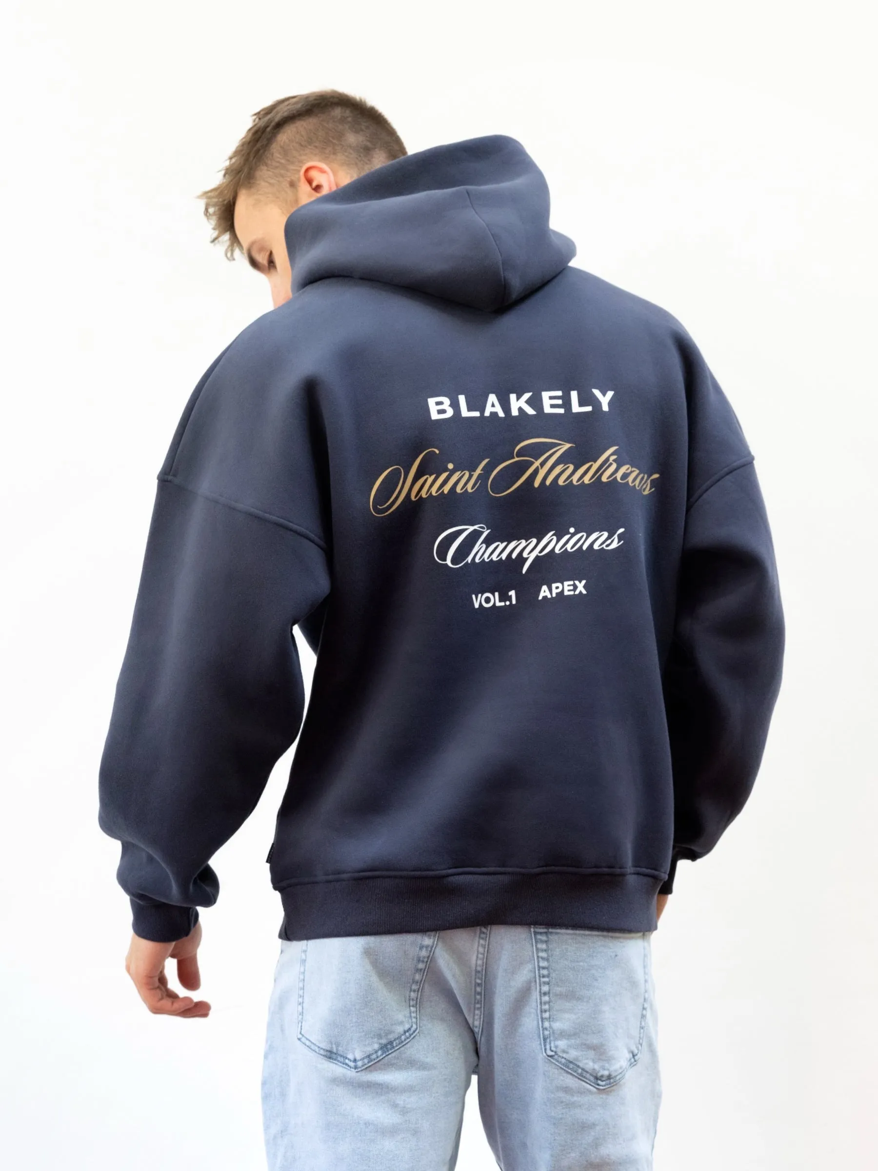 Champions Legacy Relaxed Hoodie - True Navy Ultralight Padding Outdoor Style