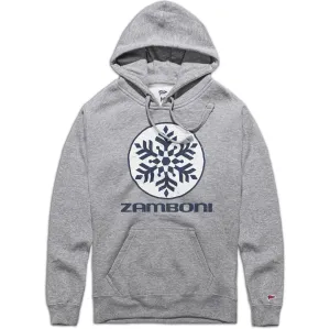 Zamboni Vintage Snowflake Logo Hoodie Reinforced Zipper Guard Cycling Apparel