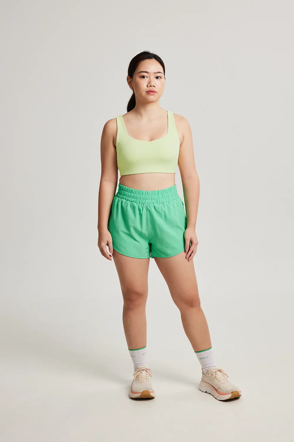 Circle Back Bra 2.0 in Squeeze Durable Comfort Green fitness wear