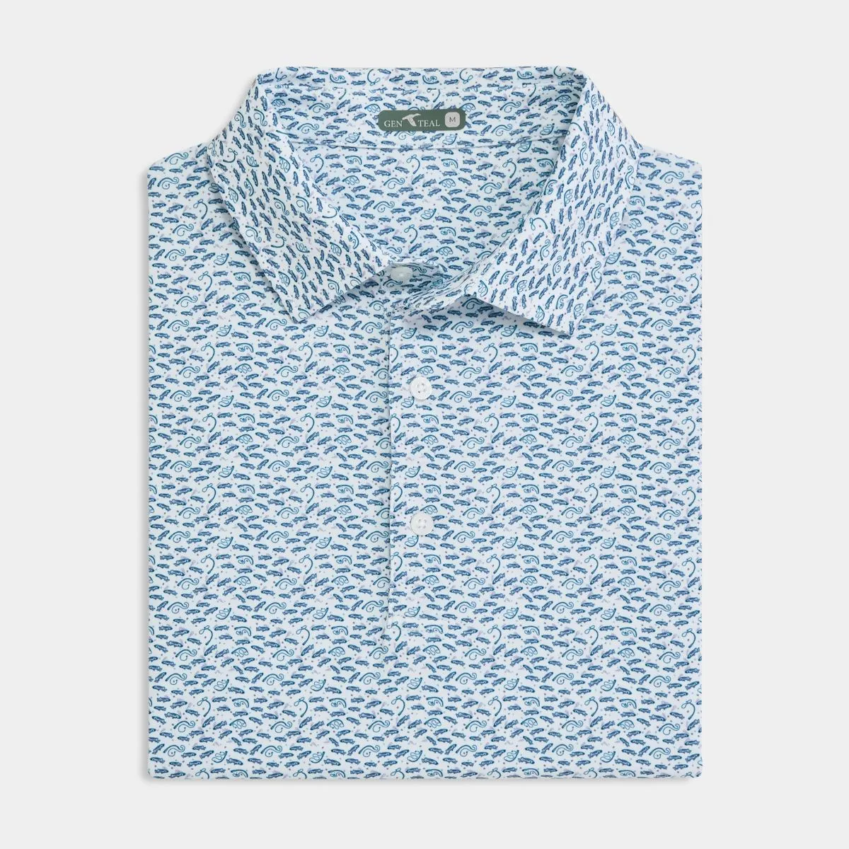 Spring Collection Cadet Catch and Release Printed Performance Polo
